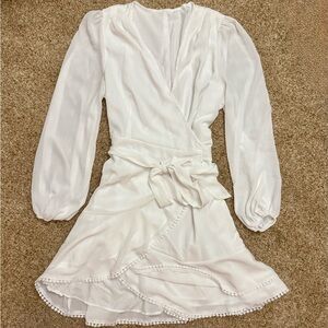 White Wrap Dress